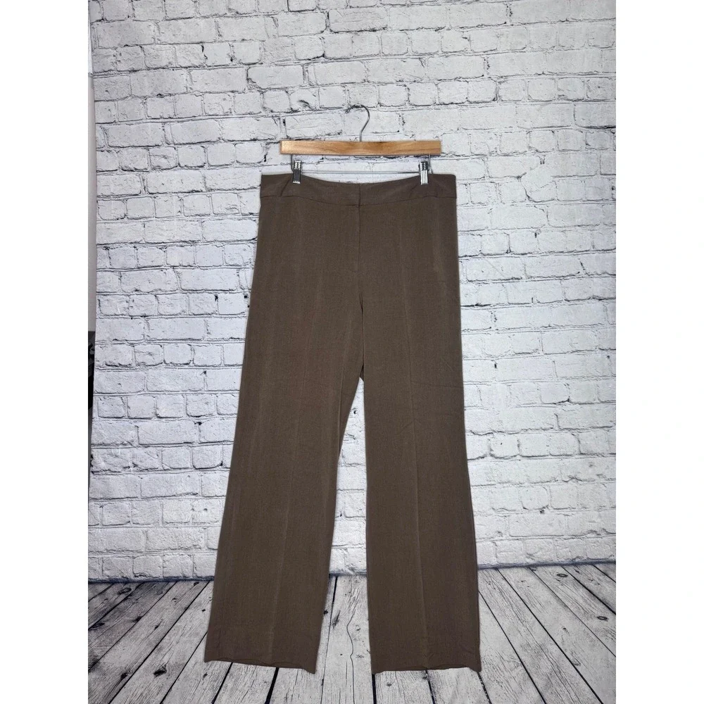 Investments Women's Brown Wide Leg Trousers Size‎ 14L